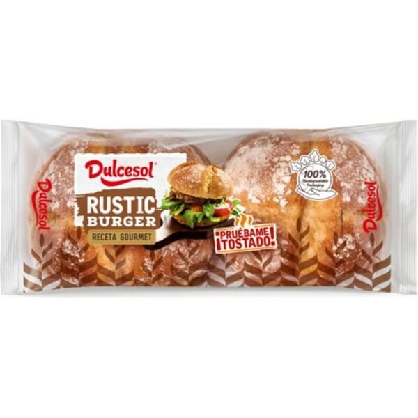 ristico dulcesol 3 Pan Burguer Rustico "Dulcesol"